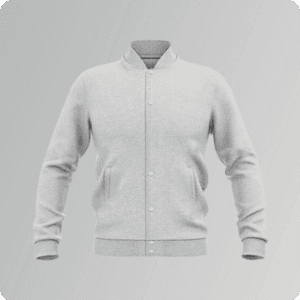 Bomber jacket with rib-knit collar and cuffs