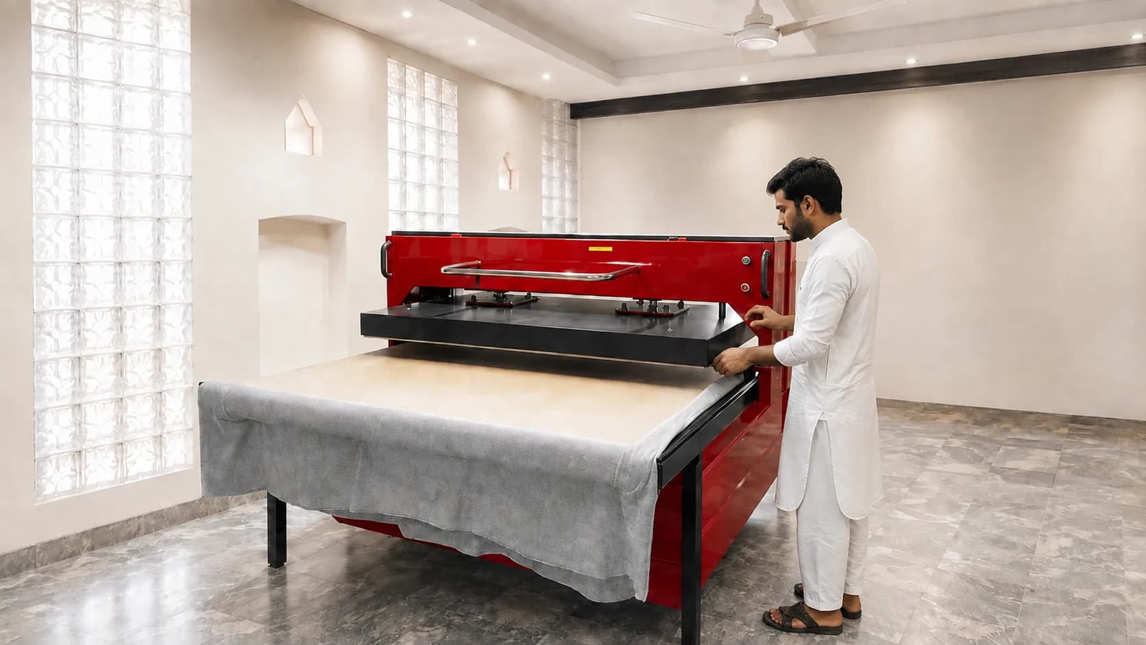OEM and ODM apparel manufacturer production floor making private label garments to buyer specifications