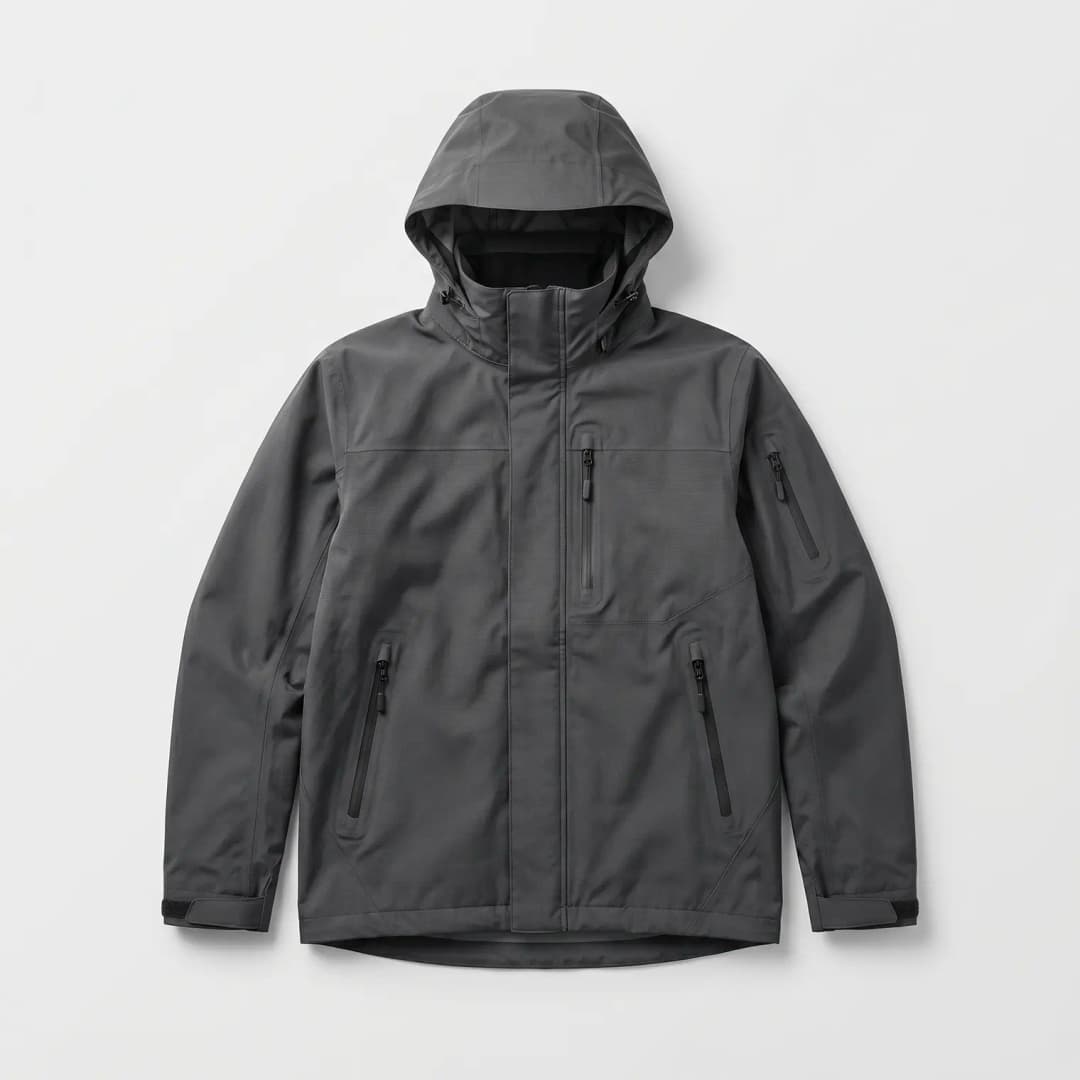 Water-resistant windbreaker and rain shell
