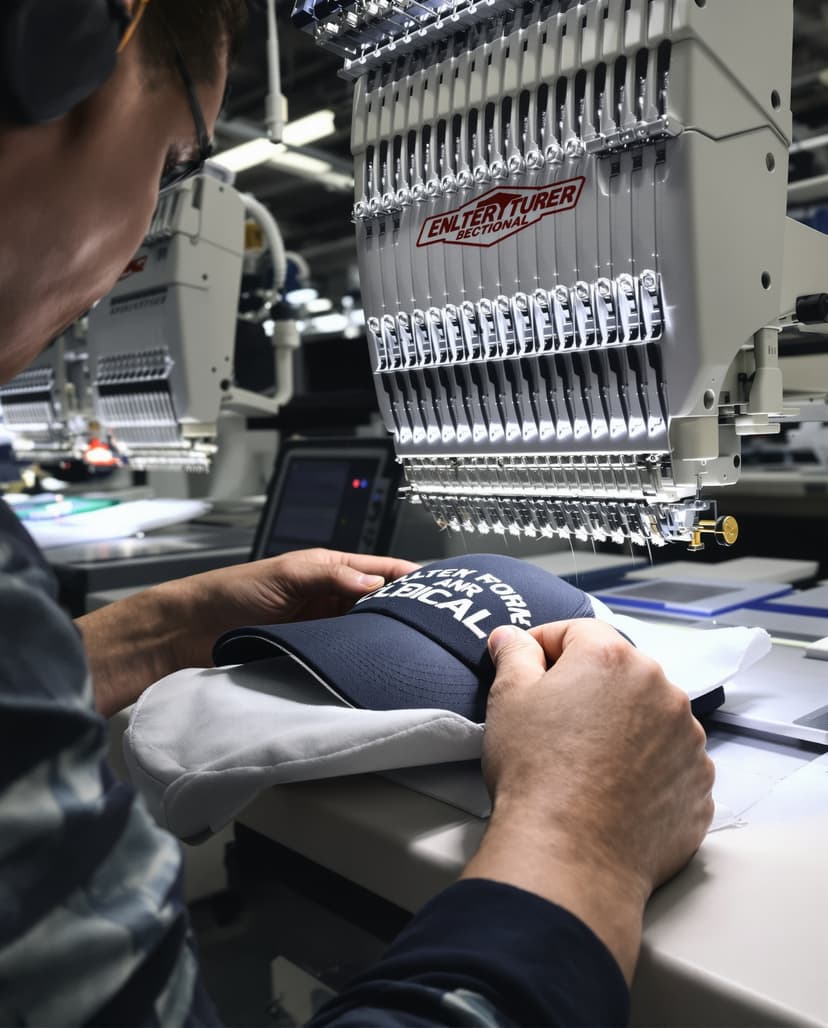 Professional cap embroidery