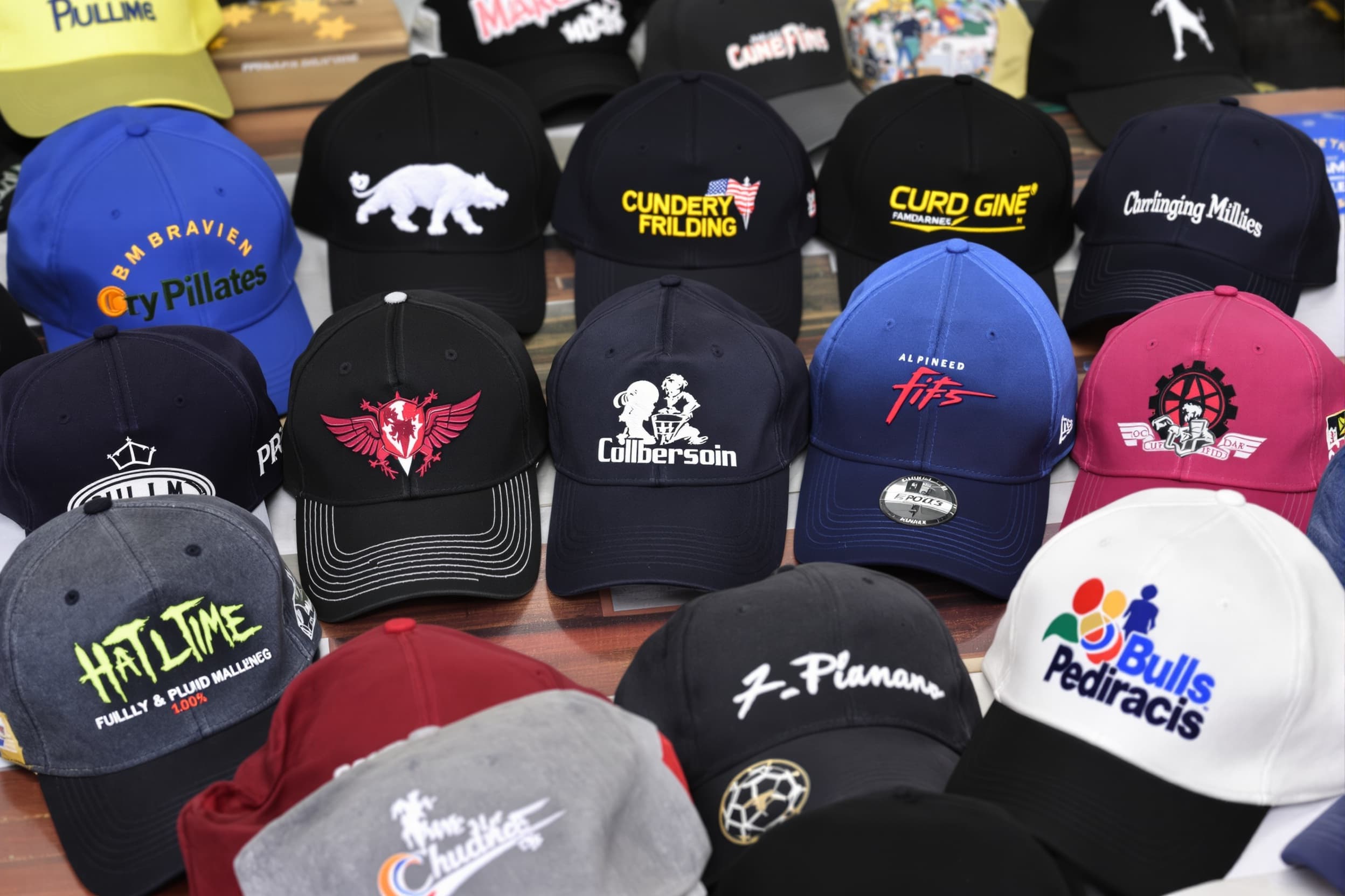 Finished printed caps collection