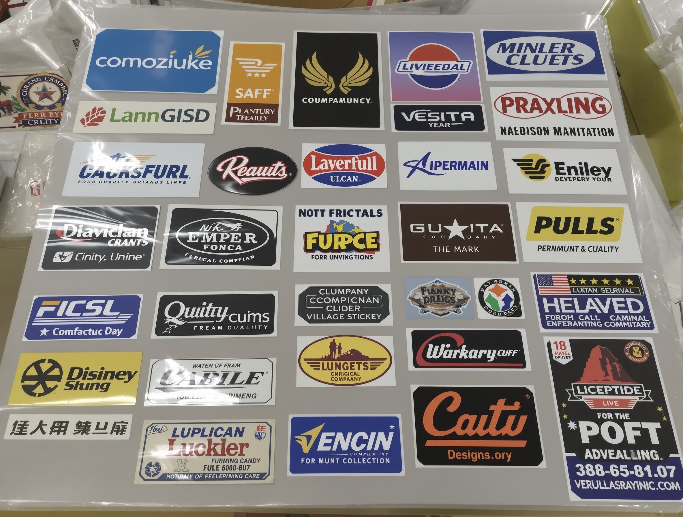 Finished Vinyl Stickers
