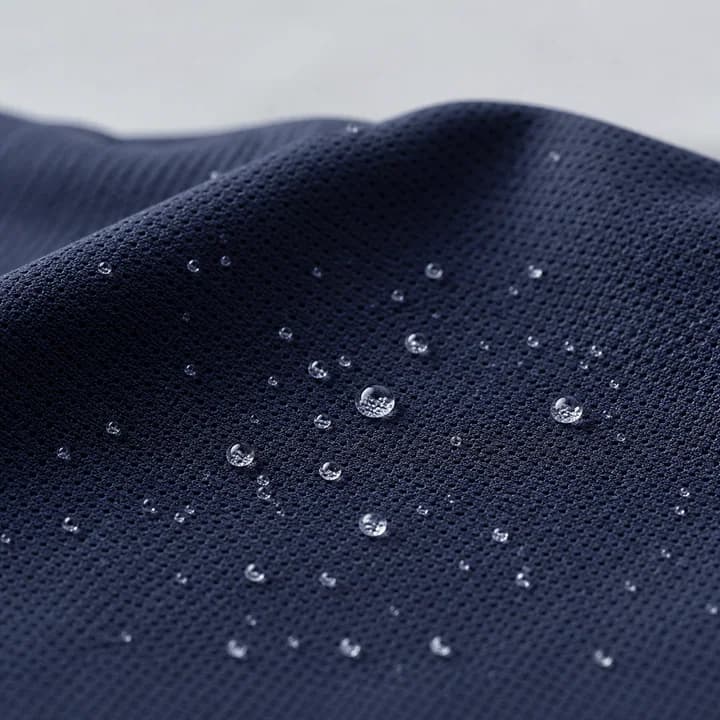 Moisture-wicking performance polyester for gym shorts