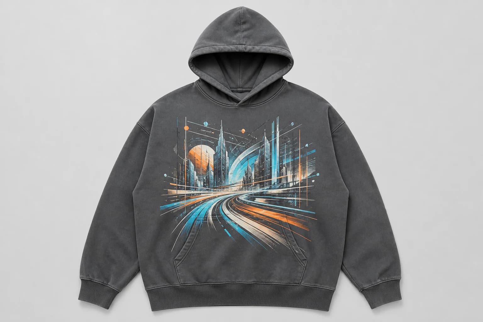 DTF transfer applied to a dark garment