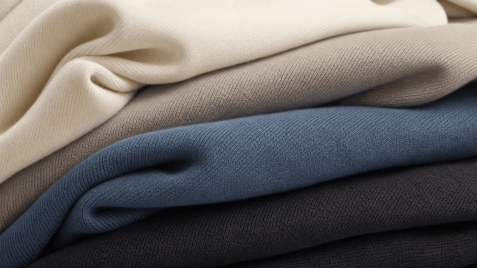 Finely combed cotton knit with a smooth, even surface