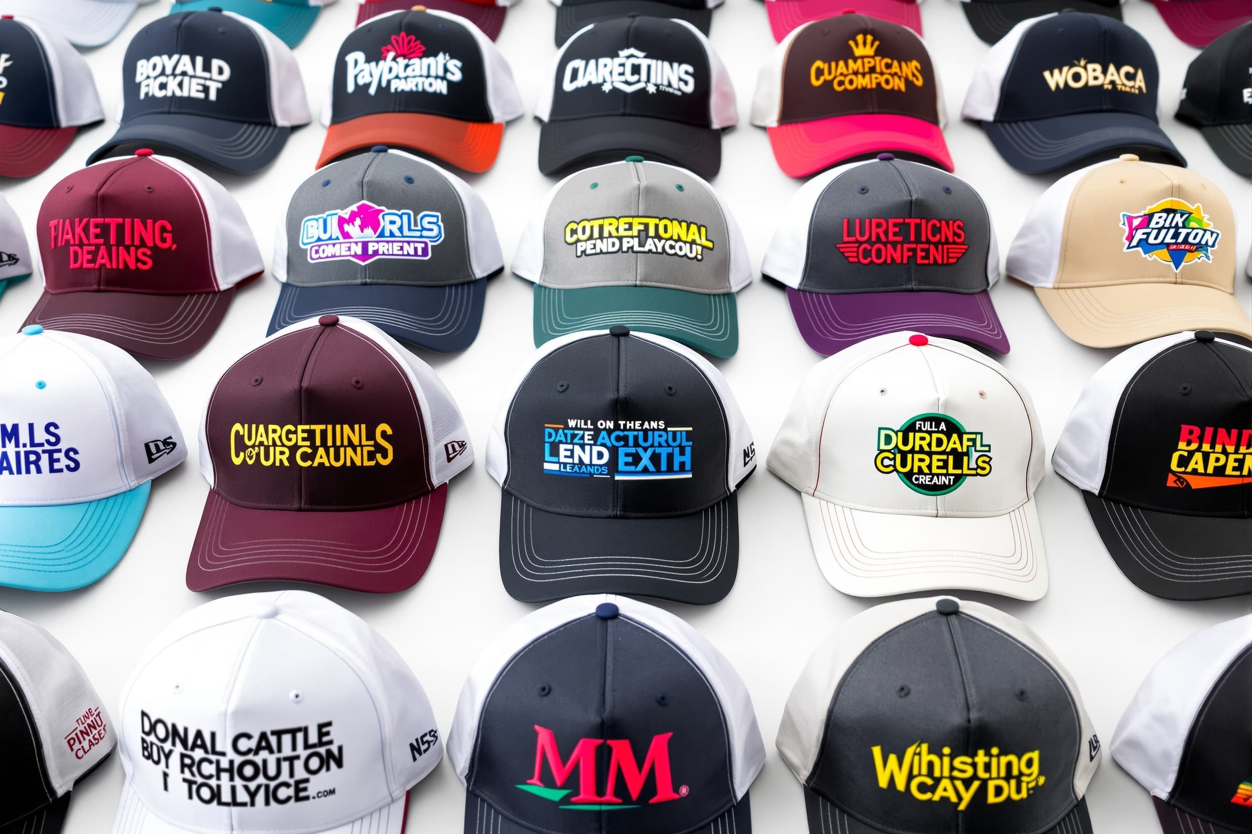 High-quality printed caps