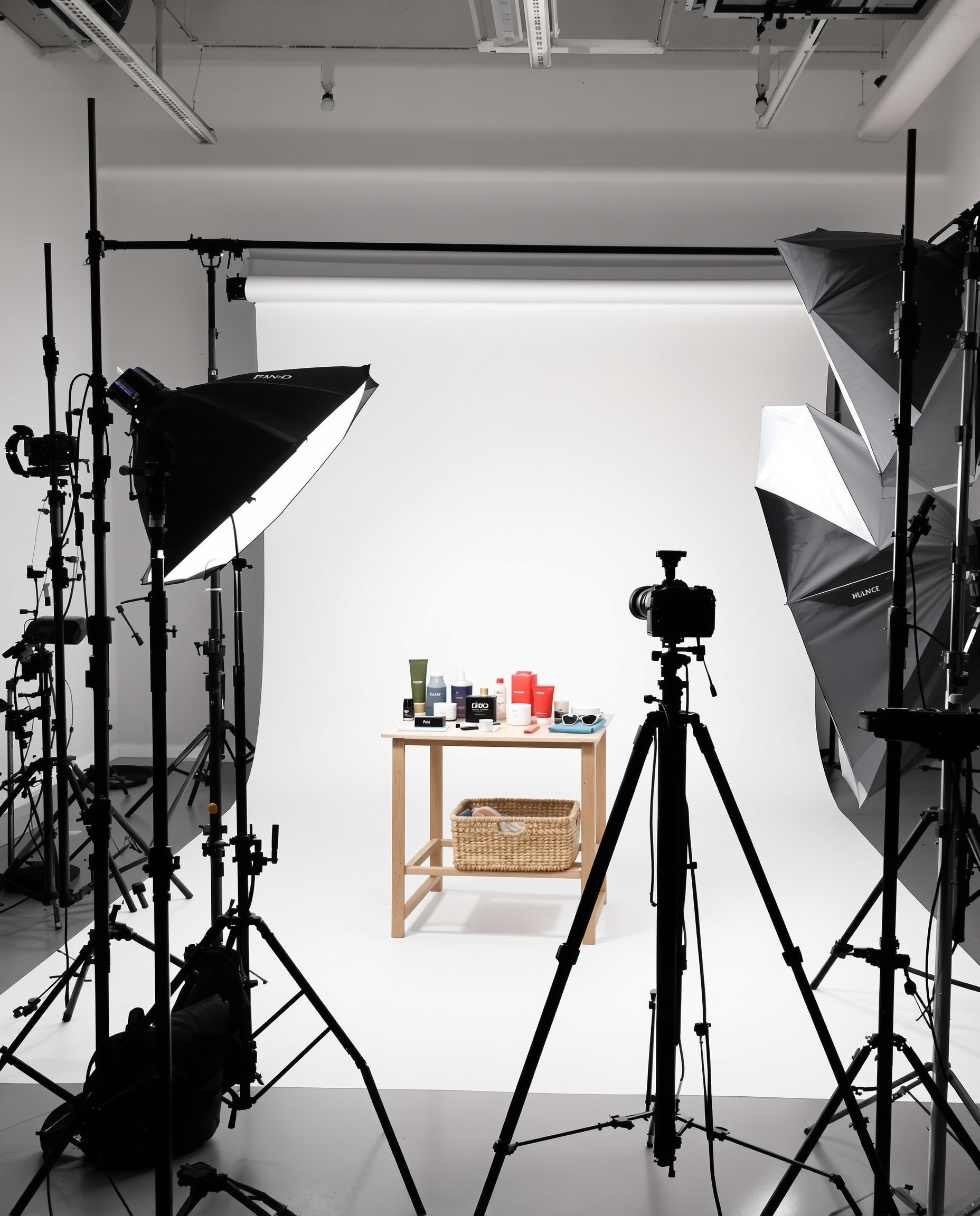 E-commerce packshot studio setup