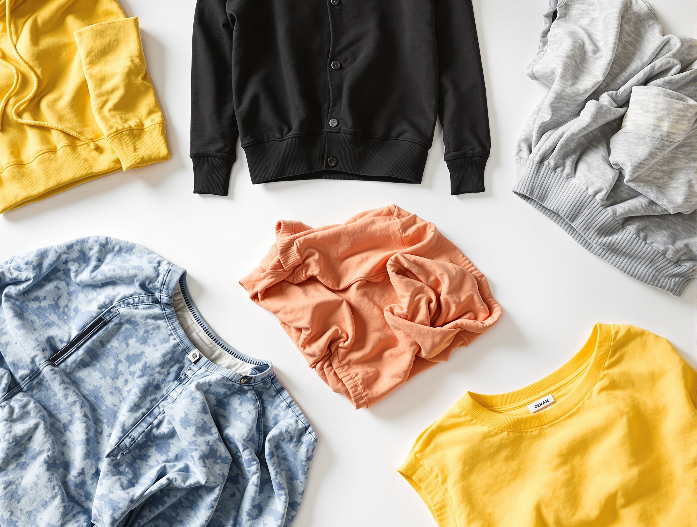 E-commerce ready hoodies - accurate colors, uniform composition