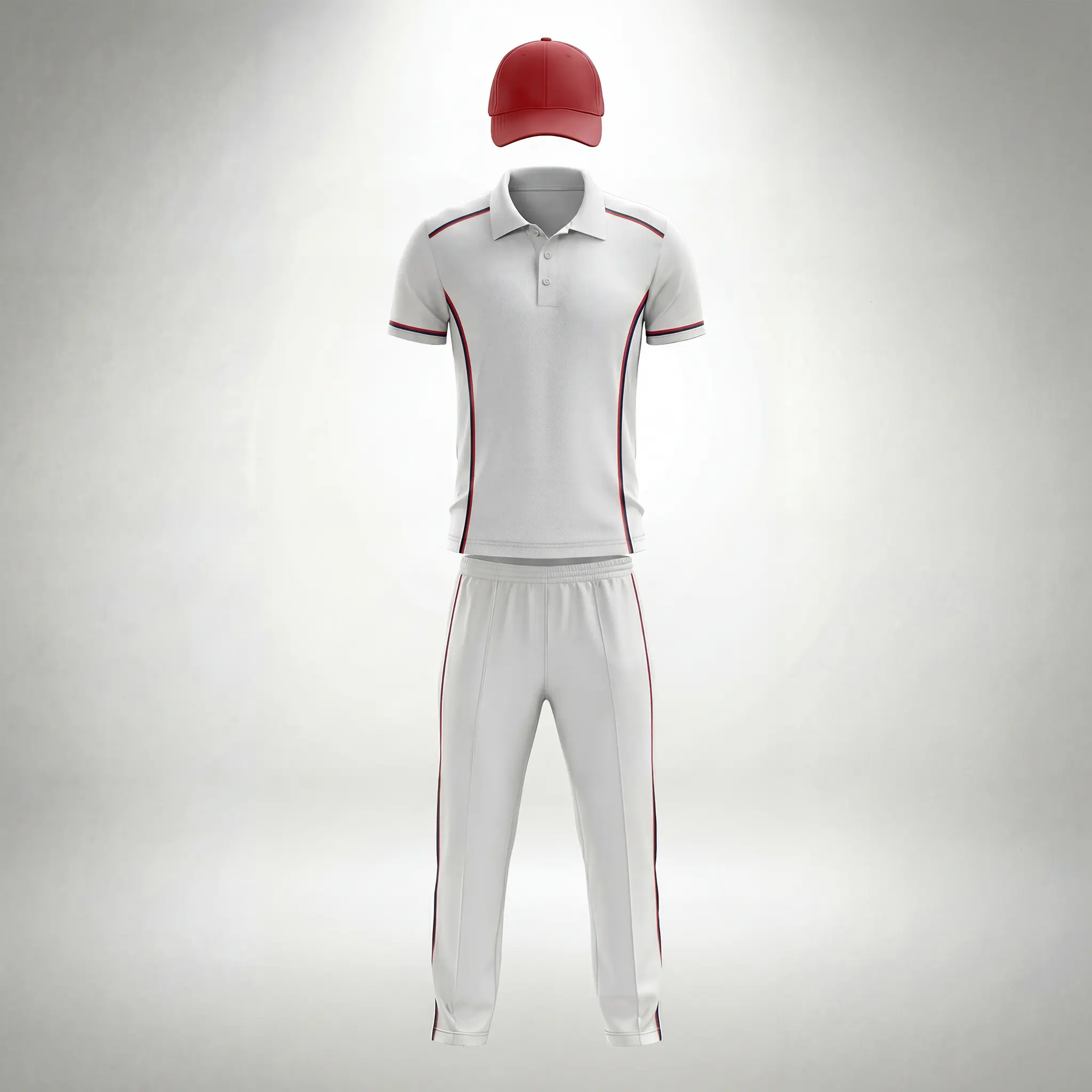 Test White Cricket Kit